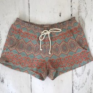 Roxy Embroidered Drawstring Shorts Size M